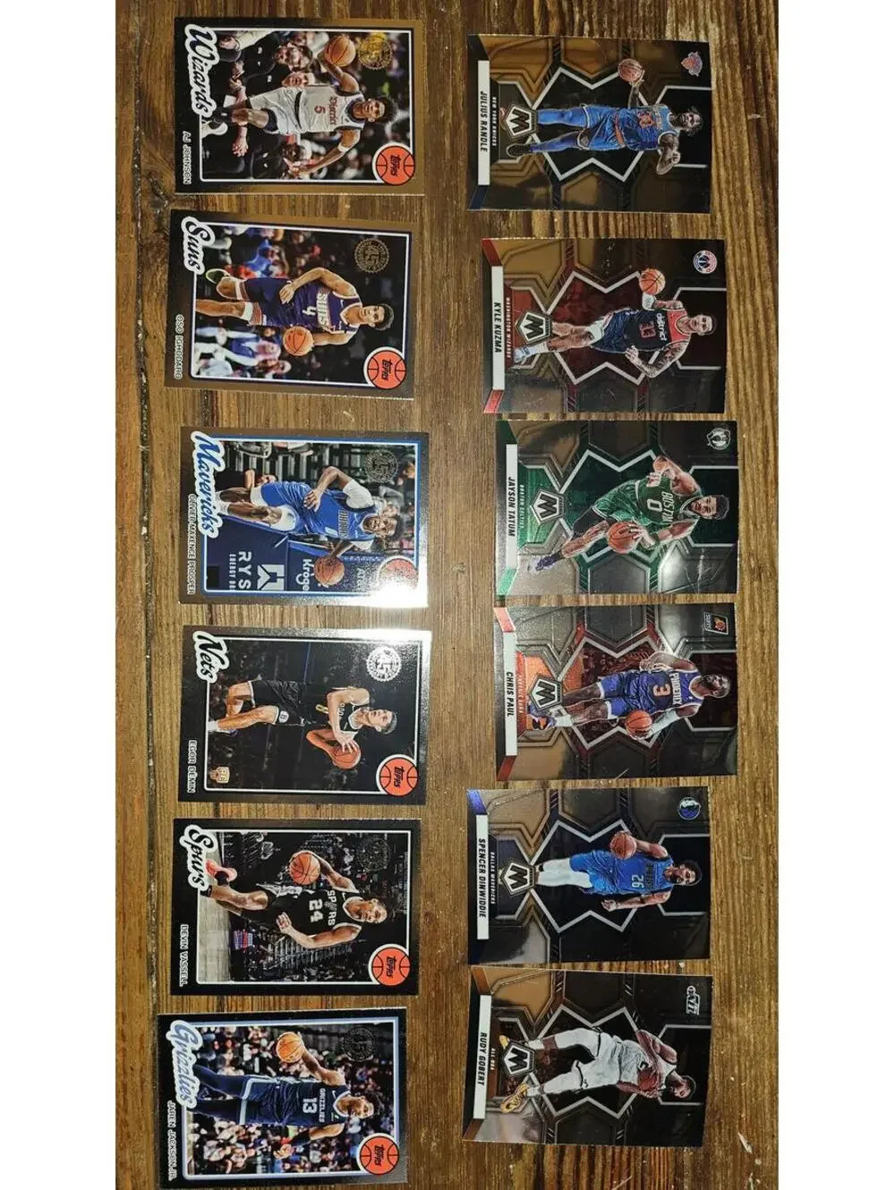 lot of 12 chrome NBA basketball cards. All 2020s. Cards will be the lot shown.